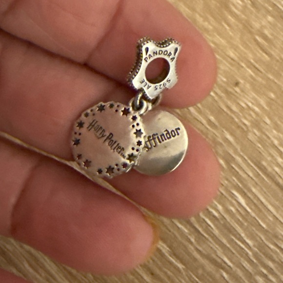 Pandora Silver Charm with Star and Lion Accents - Picture 4 of 4